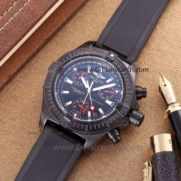 Copy Breitling Avenger Seawolf 1000m Blacksteel Watch